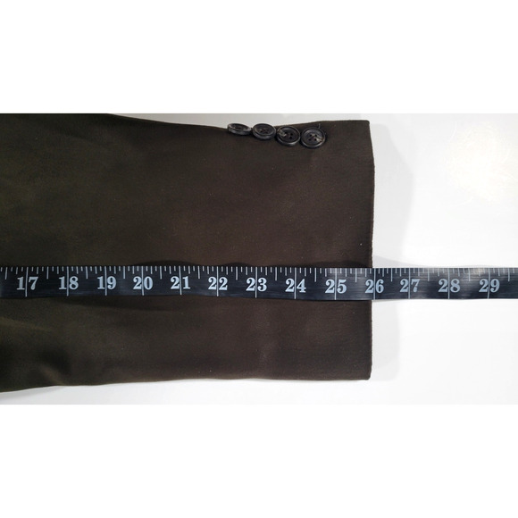 Ralph Lauren Brown Faux Suede Mens 42R Blazer Sport Coat Dillards Made in Canada - Picture 9 of 9